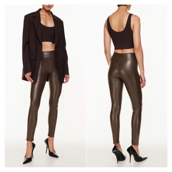Babaton Pants - TEN BY BABATON • Showcase Pant in Rich Mocha Brown • Medium